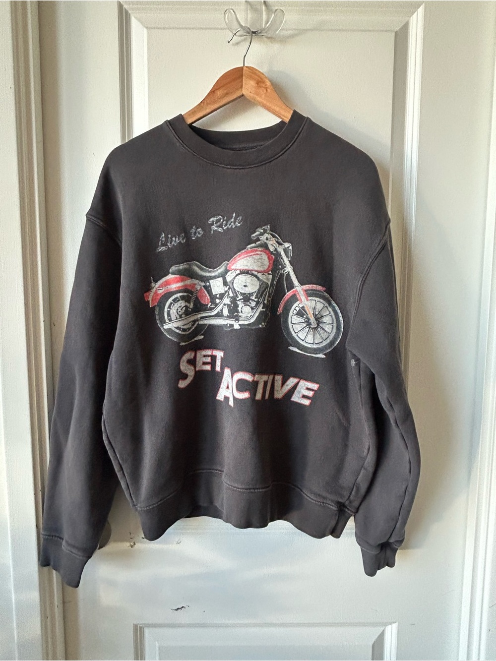 Set Active Oversized Sweatshirt 100% Cotton Sz S